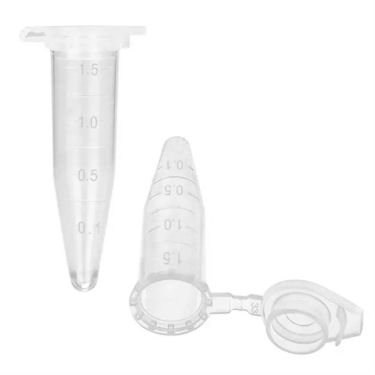 Lab Disposable Plastic Hinged Cover 1.5ml Micro Centrifuge Tube