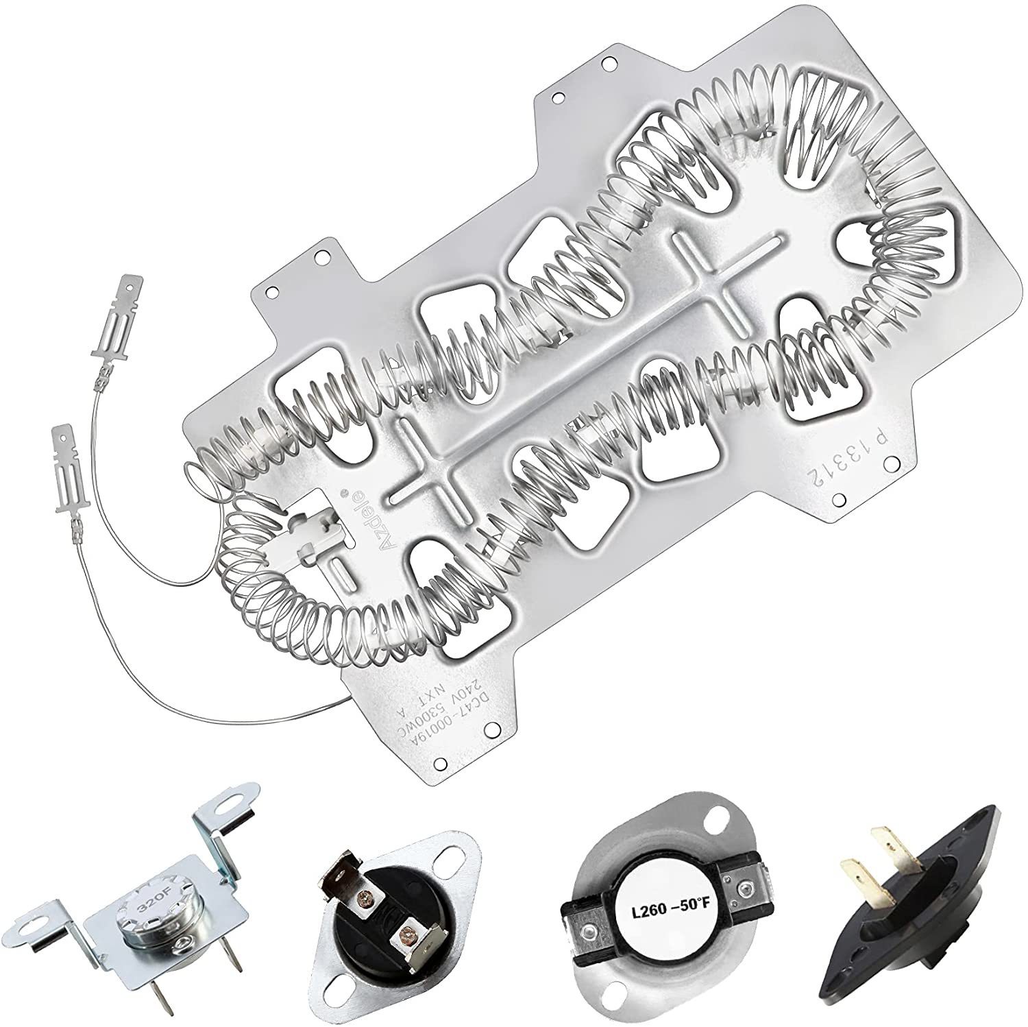 DC47-00019 Dryer Heating Element and DC96-00887A Thermal Fuse DC47-00018A Thermostat for dryer parts