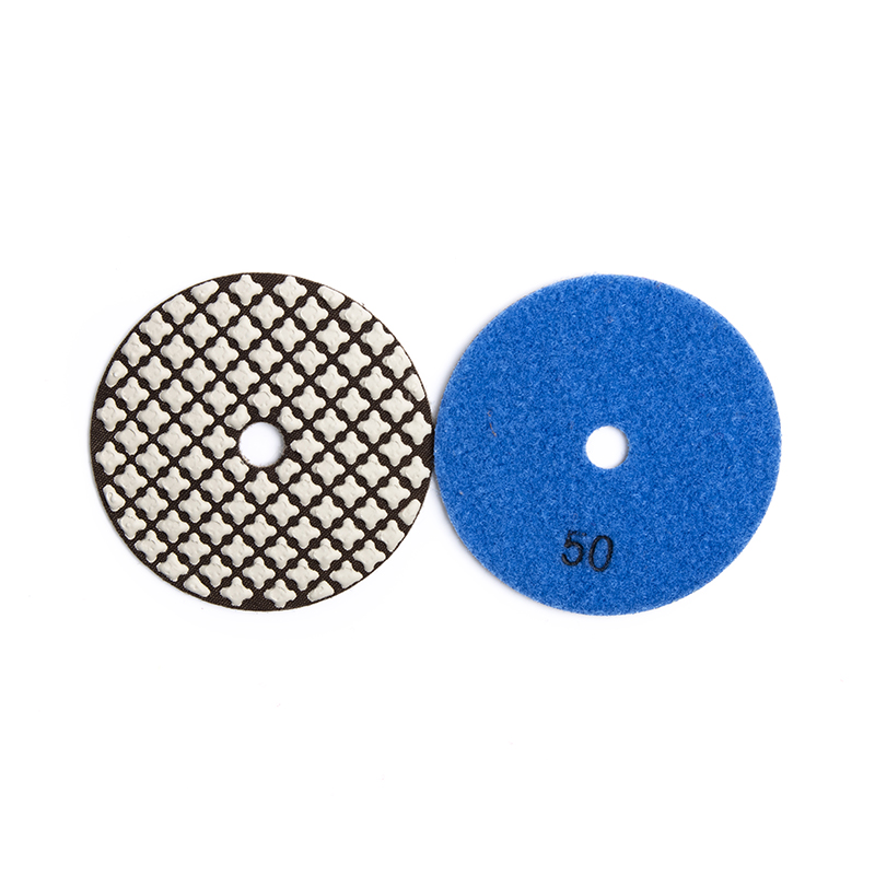 Free sample 7 steps 4"/100mm hand flexible diamond polish pads dry for marble granite quartz stone polishing