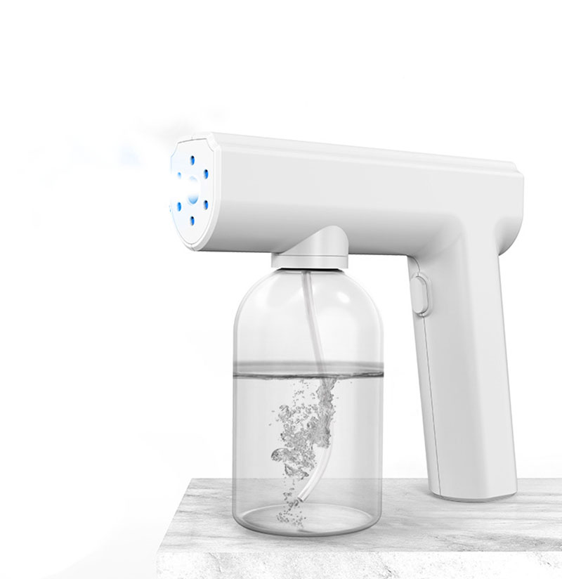 portable electric fog sprayer wireless rechargeable nano sanitizing atomizer gun battery operate spray bottle fine mist sprayer