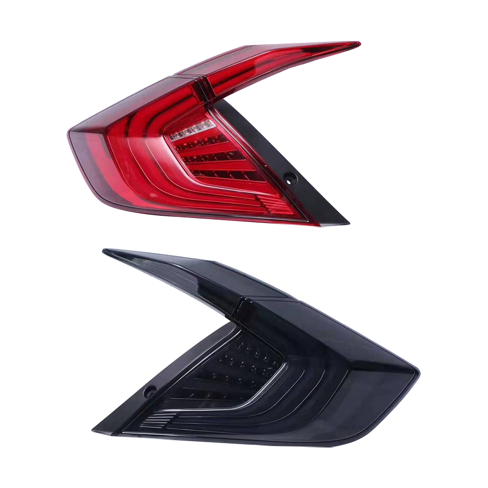LED Taillights For Honda Civic 10th Sedan 2016 2017 2018 12V Car Tail lights Taillight Rear Lamp Turning+Reversing+Brake light