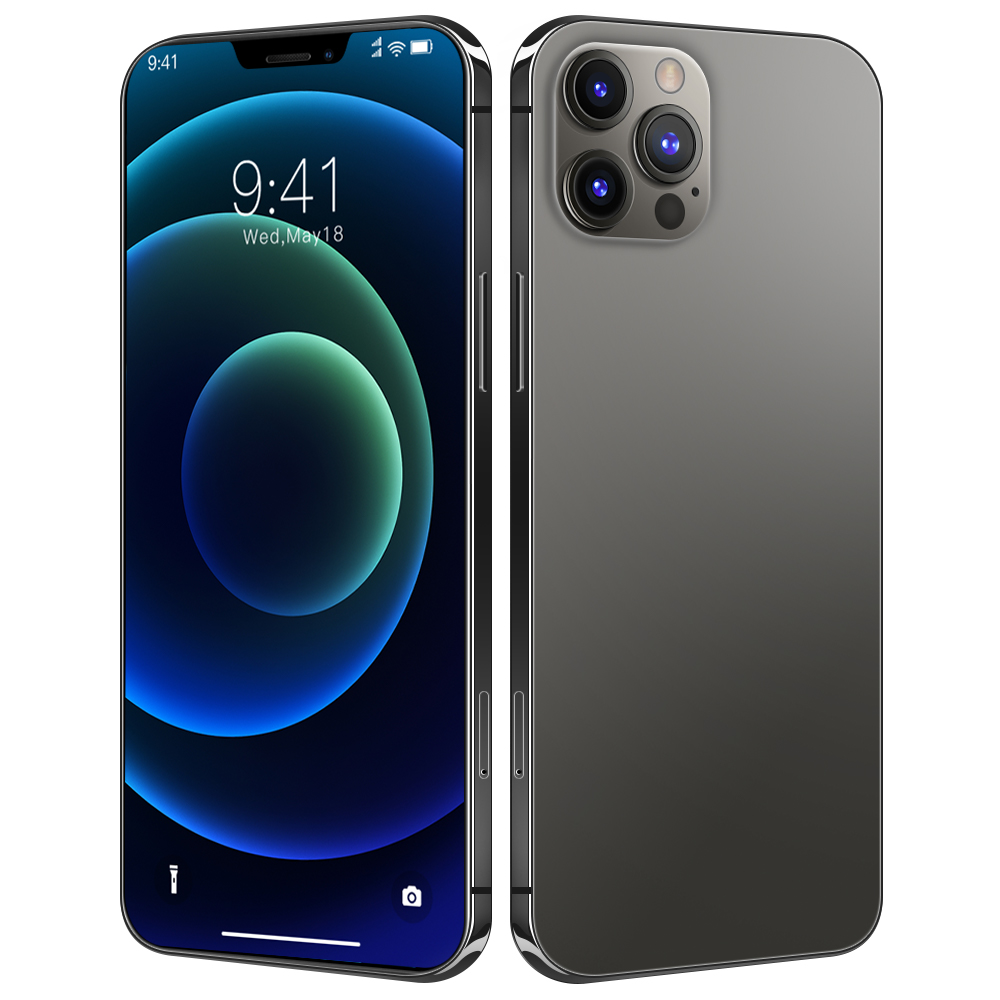 i12 pro max 6.7-inch face recognition original smartphone 12GB+512GB long standby time Android mobile phone