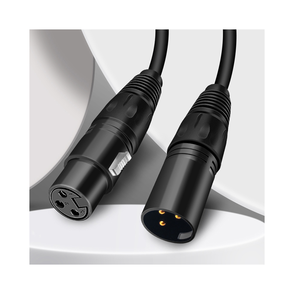 Голли Лев оптом XLR микрофонный кабель сбалансированный XLR 3 Pin типа «папа» к женскому аудио кабель