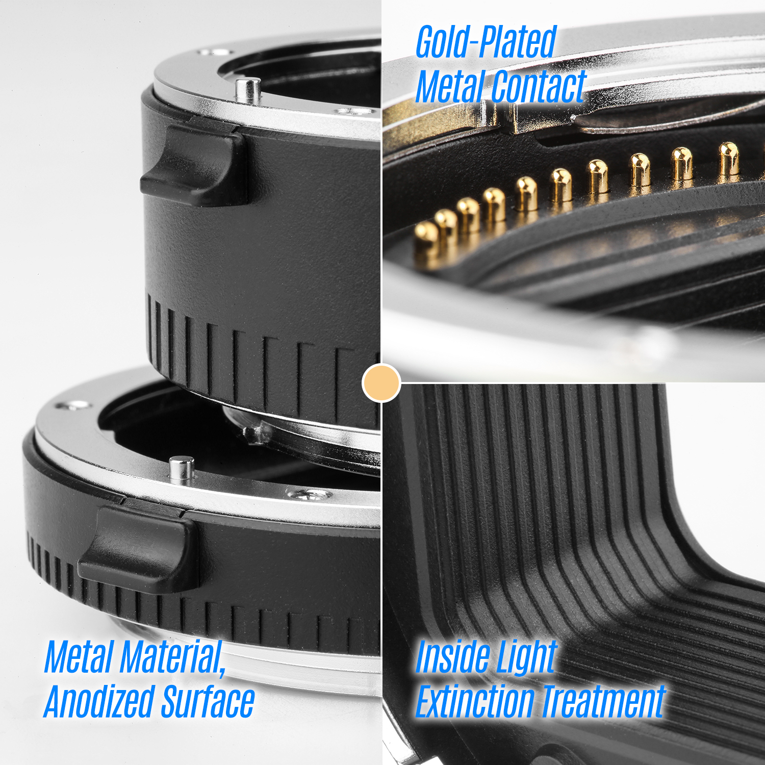 Viltrox DG-Z Automatic Macro Extension Tubes 12mm 24mm Metal Adapter Ring Auto Auto Exposure TTL for Z Mount Camera