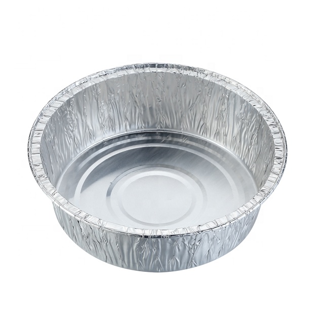 520ml 15*5cm round sizes disposable aluminium food trays take out