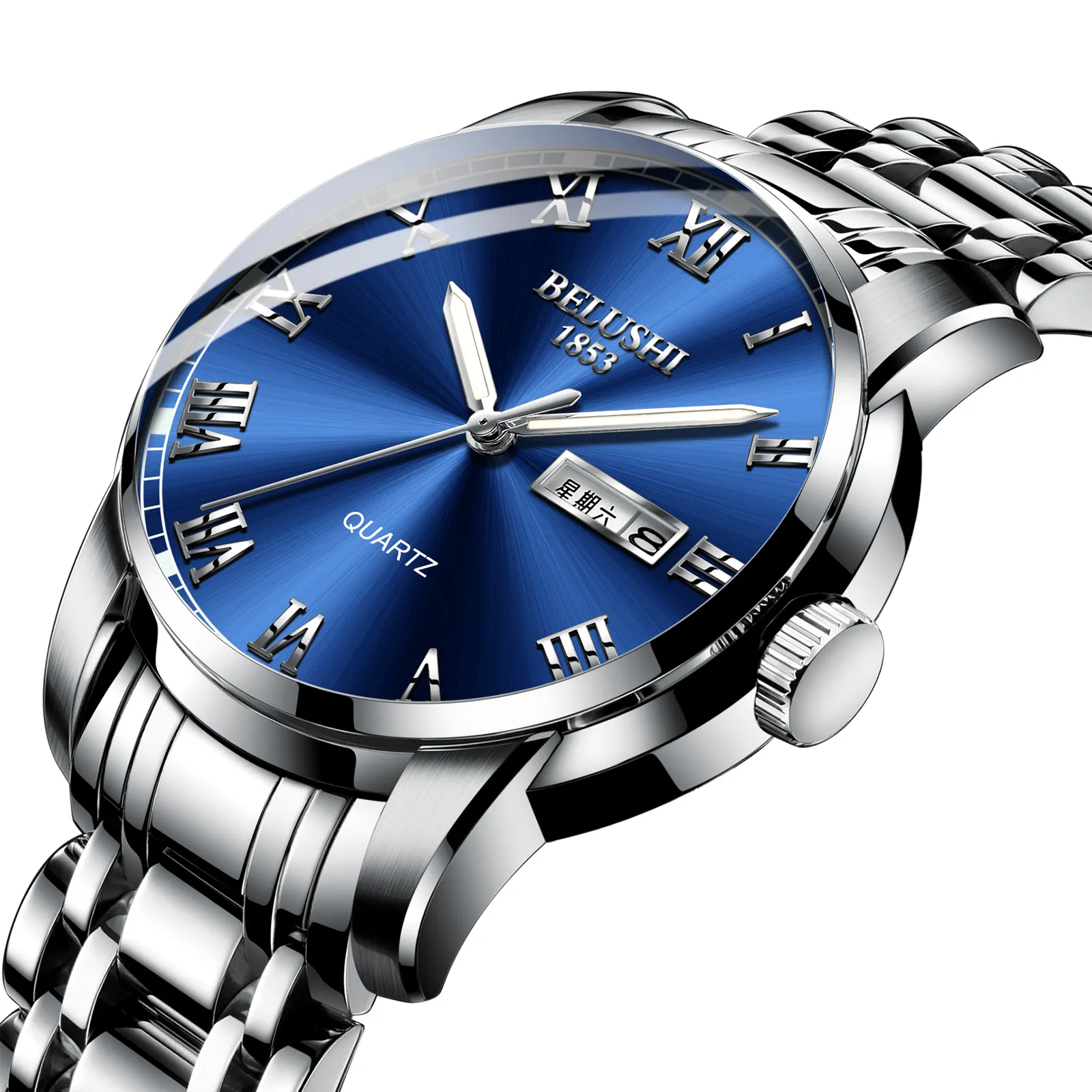 Wrist watch Casual design Fashion men's sports Waterproof Luminous Quartz watch