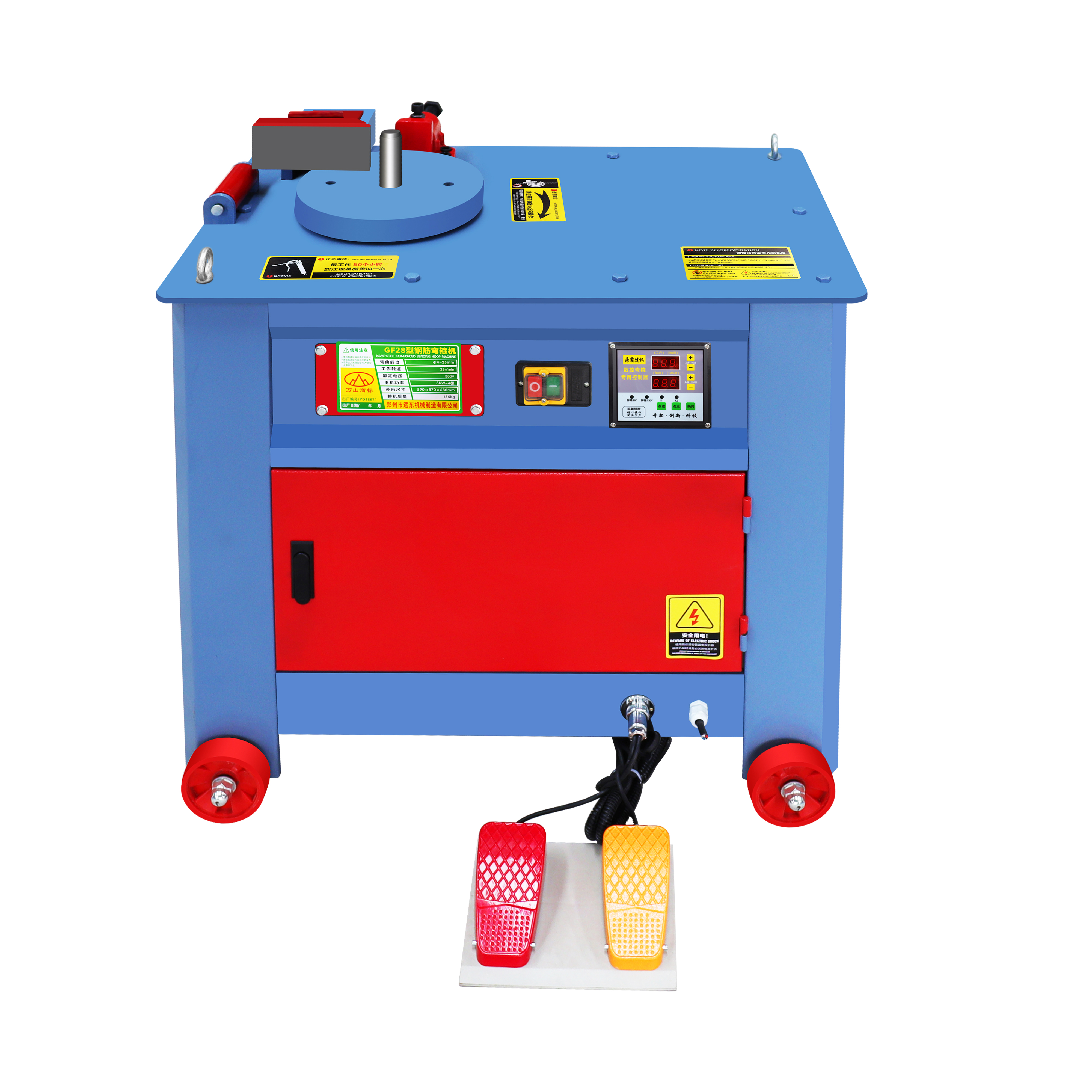 0-180 Degree Three Phase Electricity GF28 Rebar Hoop Bending Machine Steel Bar Hoop Bending Machines