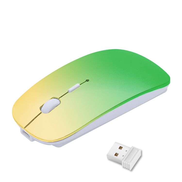 Gradient Color Mute Matte PC Notebook 2.4G USB Wireless Computer Mini Mouse