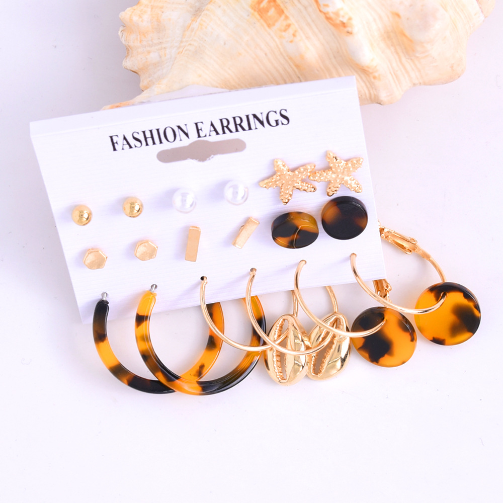 Exquisite 21524 hoop earrings alloy jewelry trendy pearl earrings earings for women 2021 jewelry set