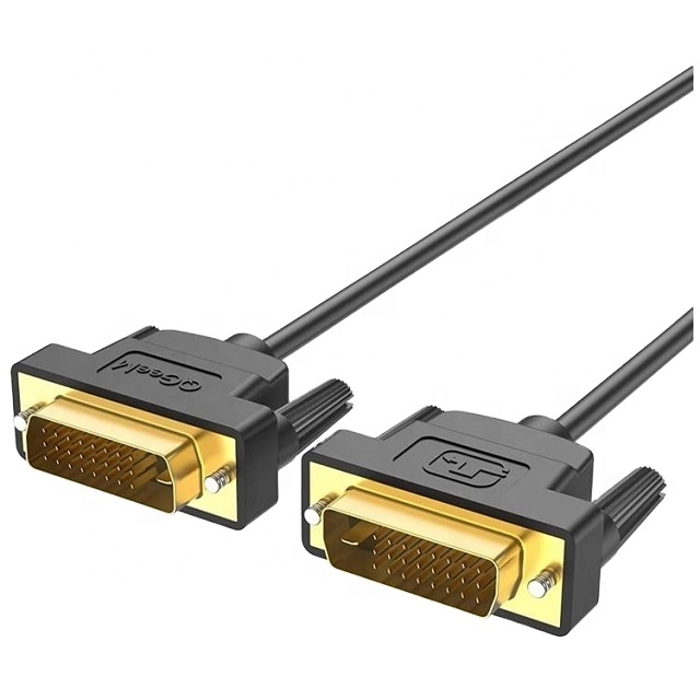 DVI to DVI Cable Connector DVI-D 24+1 Dual Link Digital Video Computer Cable Support 2560x1600 for Laptop,Gaming,DVD,Laptop,HDTV
