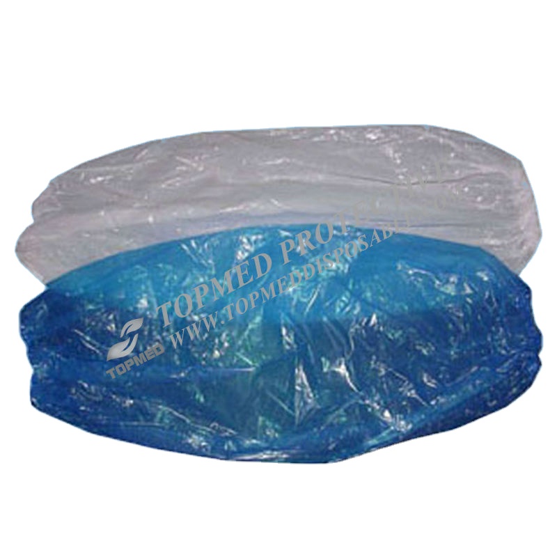 Plastic Disposable Blue PE/CPE Clear Transparent Sleeve Cover ldpe Waterproof Arm Cover