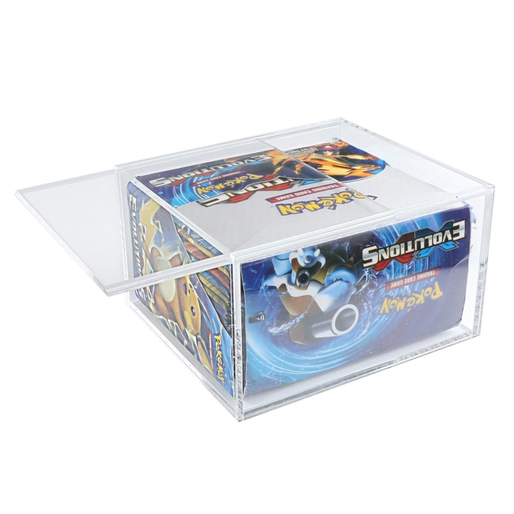 Pokemon Acrylic Booster Box Collection Toy Case With Lid Screw Protection Booster Box for Pokemon