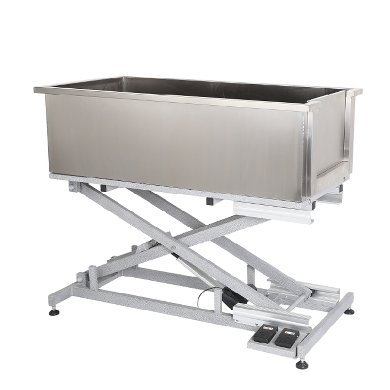 YSBTS-137E Electric lifting pet cleaning tub standing deep dog spa bathtub