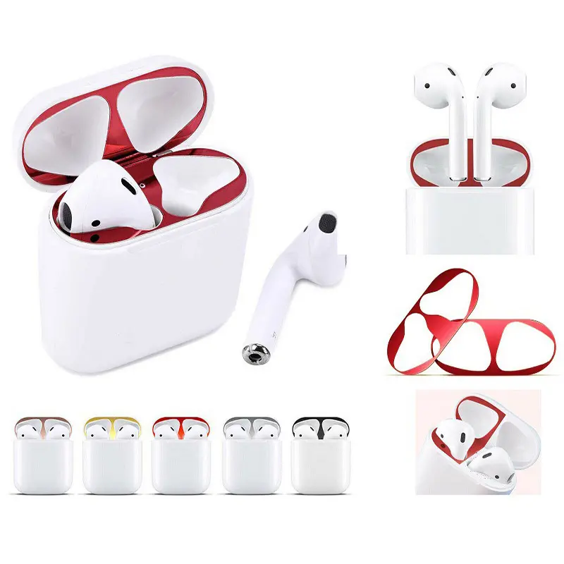 Dust-proof Scratchproof Sticker For AirPods 1 2 3 Pro Dust Guard Protective Earphone Film For Apple AirPods 2 1 3 Cover Stickers