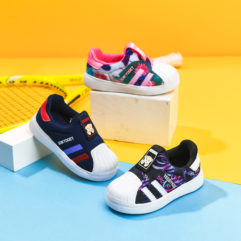 Factory direct supply Shell Head Shoes Little kids childrens casual shoes baby casual shoes