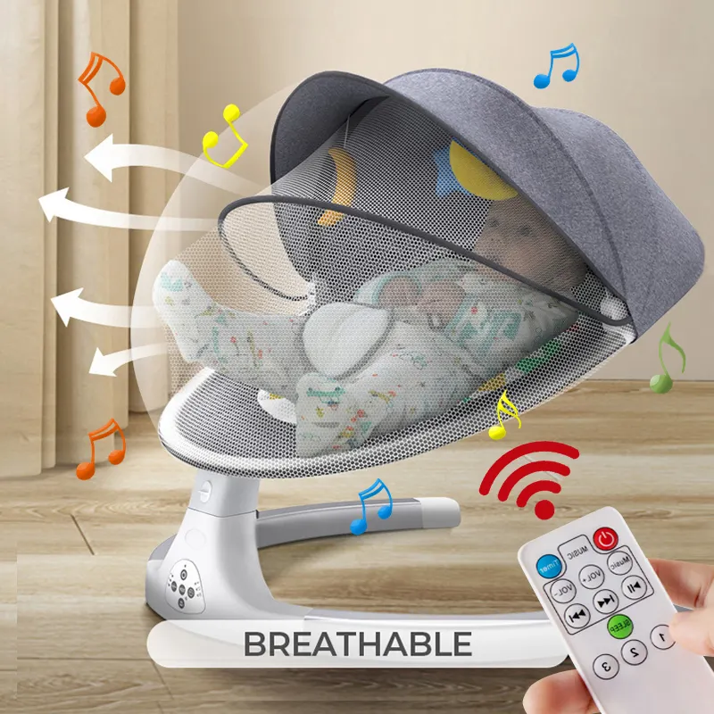2022 new Indoor dining 5 in 1 horse newborn gift seat auto bed durable toddler 0-12 months baby rocker bouncer swing chair