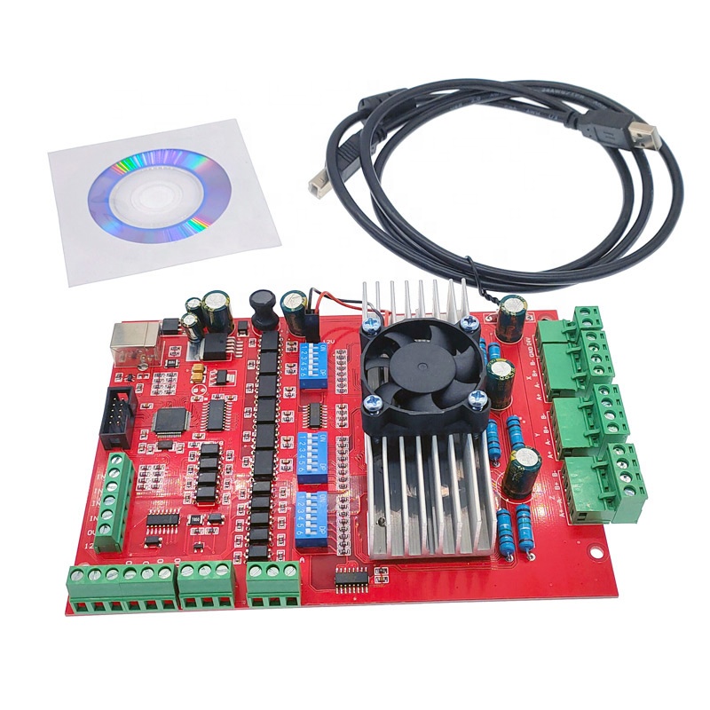 USB контроллер cnc mach3 коммутационная плата с вентилятором 100 кГц TB6560 3 оси интерфейс драйвер motion контроллер драйвер платы