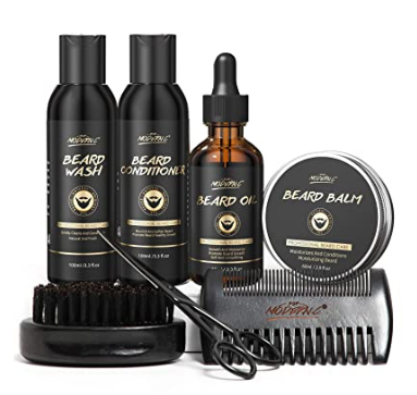 Moisturizing Beard Growth Set для Men, Pure, Moisturizing, Grooming Kit, Private Label, natural Black Comb, Customized