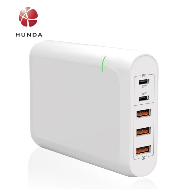 USB C PD зарядное устройство 120W 5-портовый Зарядное устройство USB зарядная станция с 100 Вт Мощность доставки и QC3.0 4,0 PPS для компьютеров, ноутбуков, мобильных телефонов