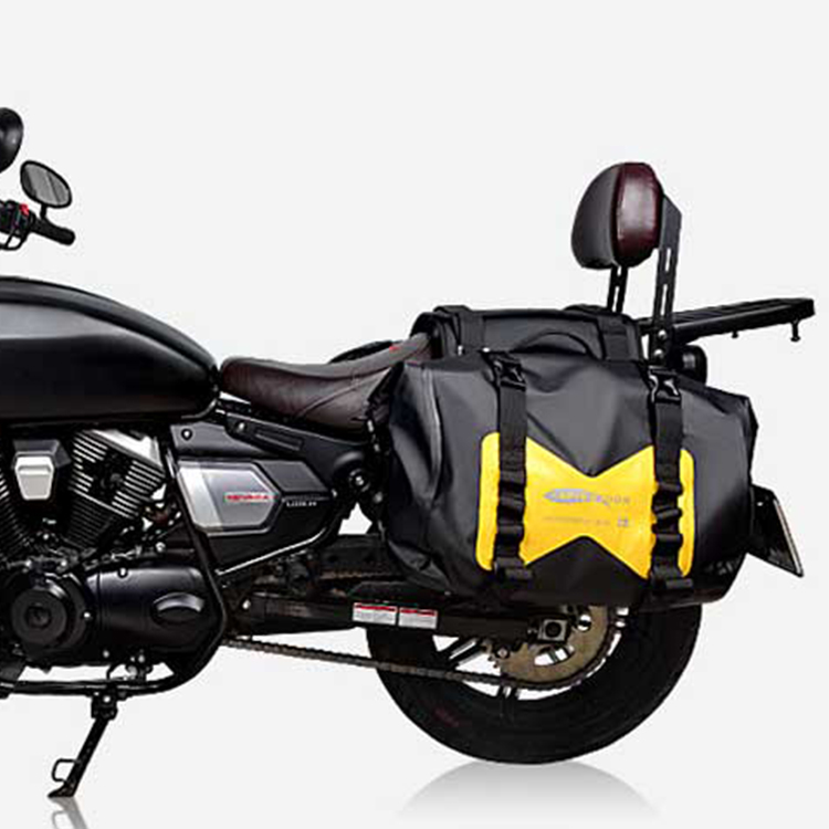 AFISHTOUR фабрика OEM изготовленный на заказ 500D ПВХ водонепроницаемый 25L боковой рюкзак для мотоцикла Паньер сумки для мотоцикла/электромобиля