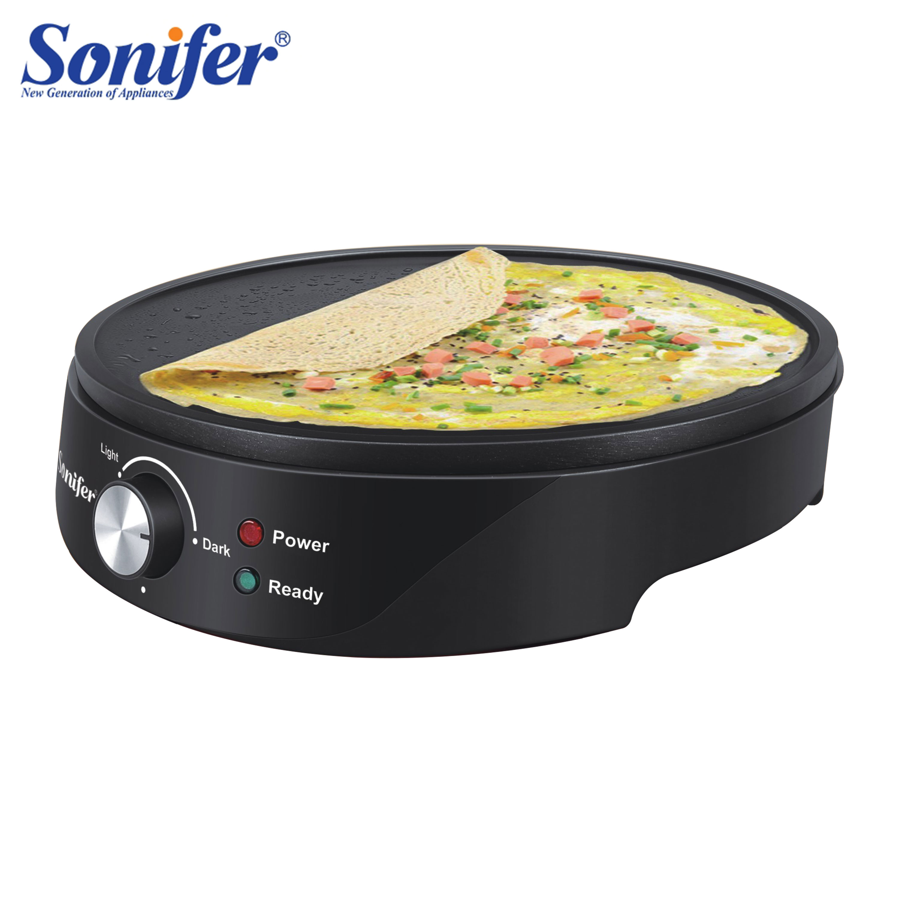Sonifer тапочки; Лидер продаж 2020 Новое антипригарное электрическая блинница SF-6072