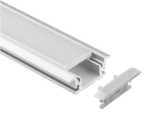 Glite perfectly recessed mounted GL-2610/GL-2126 aluminum profile custom length/color 21x26mm size used for floor/wall lighting