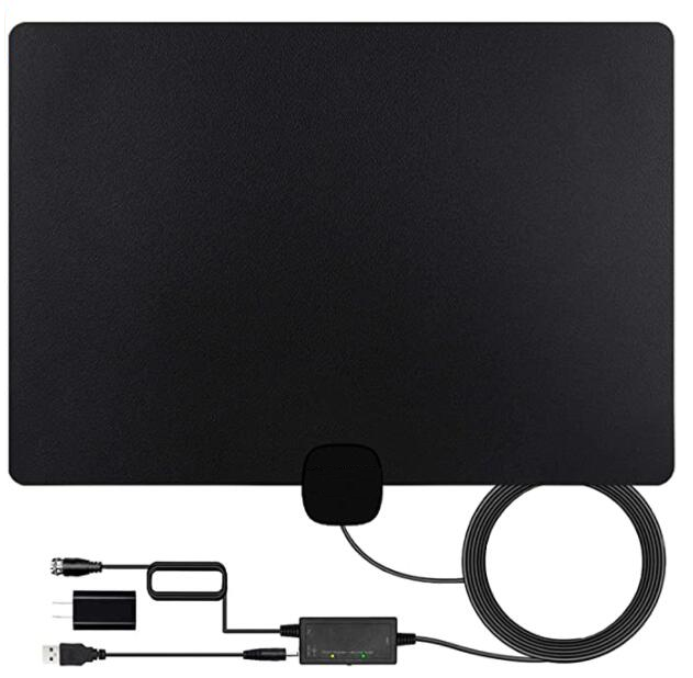 Indoor Digital TV Antenna, Amplified HD, 200 Miles Range Signal Booster, support 4K с разрешением экрана 1080P HDTV, Smart, Old TV - 14