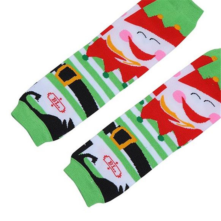 Wholesale super soft baby leg warmers clown printed breathable baby girls leg warmer