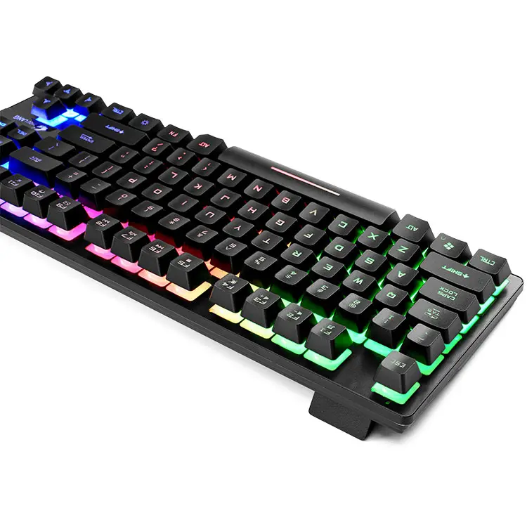 Clavier,Klavye, эргономичный Teclado Gamer,Oem Custom Slim Heavy Click 87 Key оригинальная проводная механическая клавиатура RGB для настольных пк