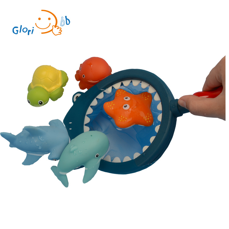 Прямая продажа с завода, Игрушки для ванны с морскими животными, игровой набор для малышей