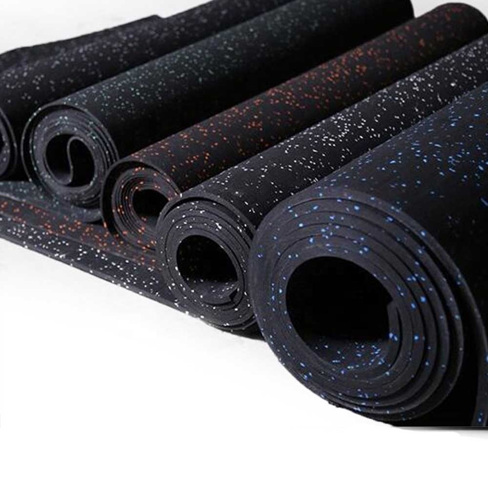 Wholesale Black Rubber Tiles for Indoor Nontoxic Rubber Floor 5mm Thick Rubber Roll