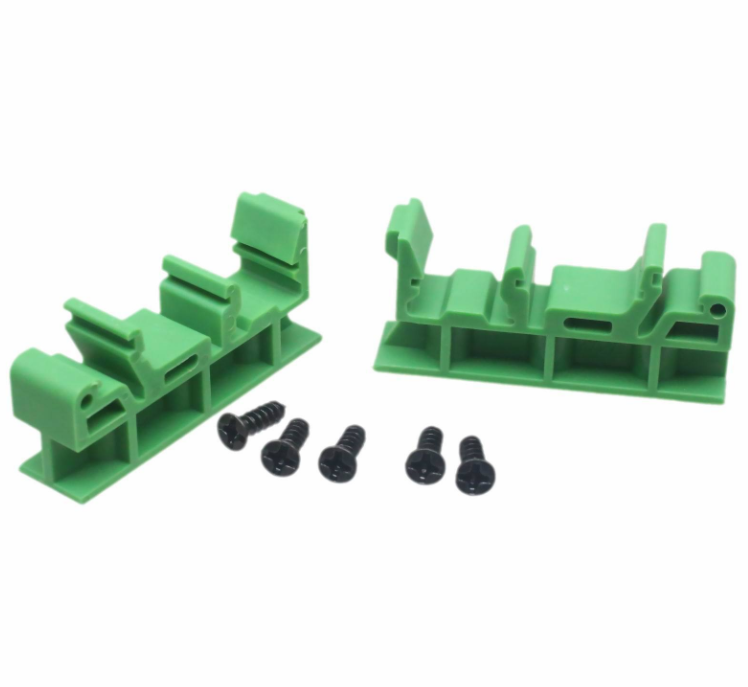 Монтажный кронштейн PCB DIN rail C45 основание Монтажный кронштейн PCB 35 мм зеленый