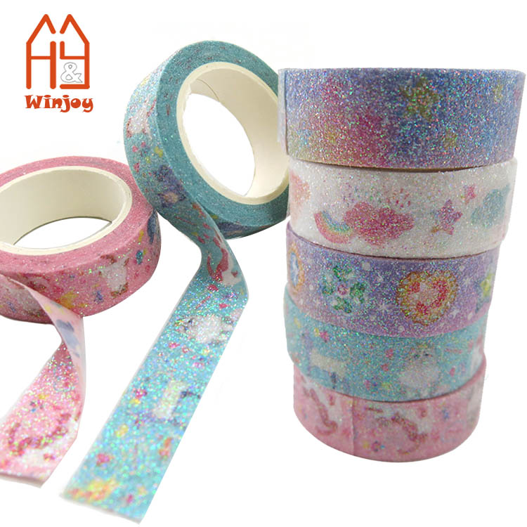 Путешествия молочные DIY ремесла украшения или подарочная оберточная лента с милым дизайном печатные блестящие Васи бумажные ленты