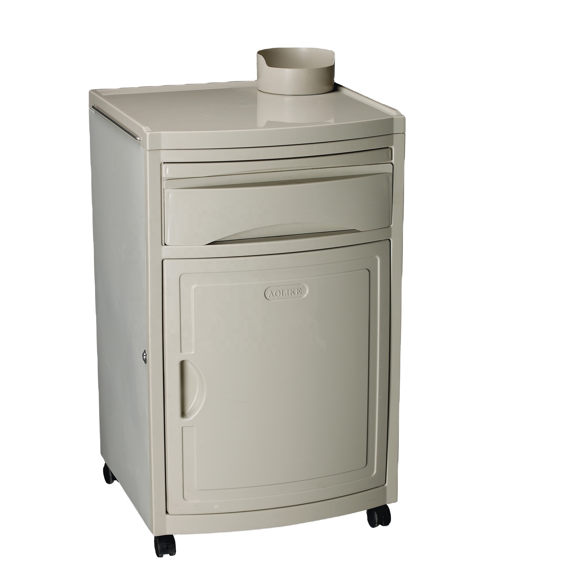 Bedside Cabinet Hospital Furniture for Hospital ABS and Steel Hospital Room Customized Mobile Medical Plastic Cabinet FREE SALE