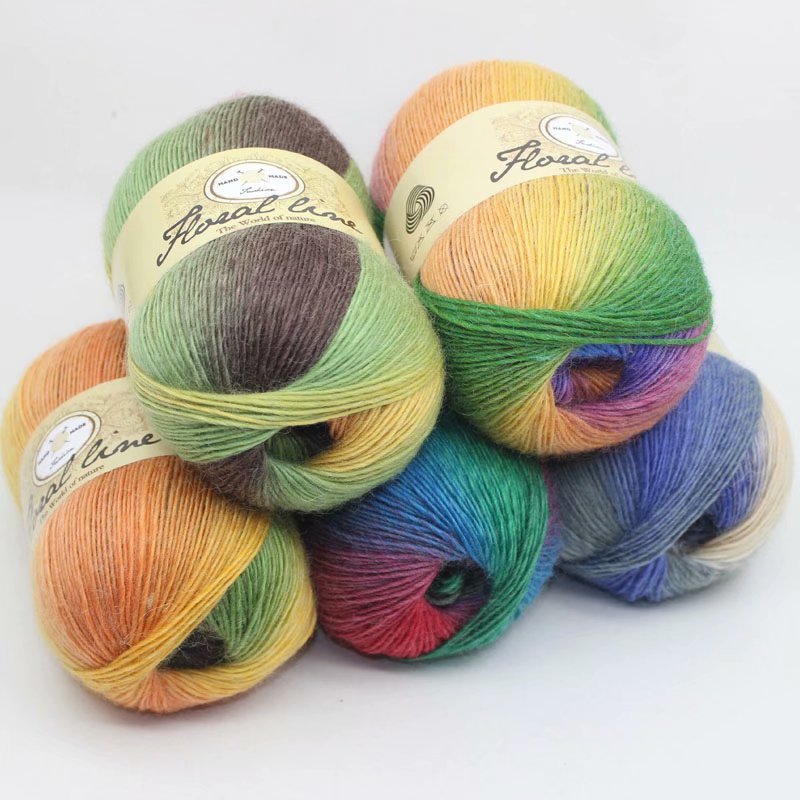 Multi-color Fashion Crochet Thick Merino Wool Knitting Yarn for Sweaters