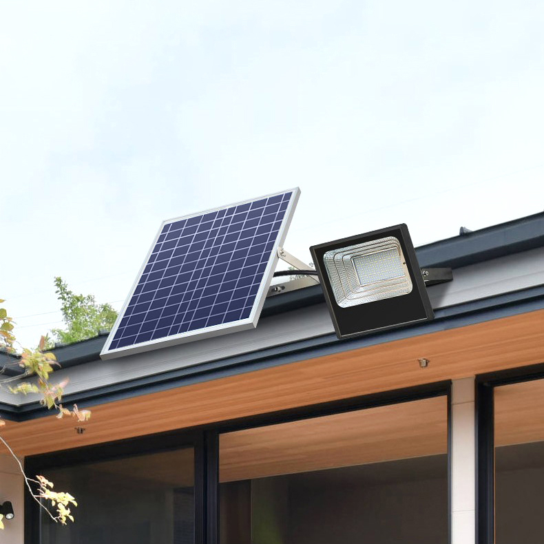 Outdoor Motion Sensor 200W IP67 Led Solar Panel Flood Light Reflector LED Light Outdoor Garden Flood Light