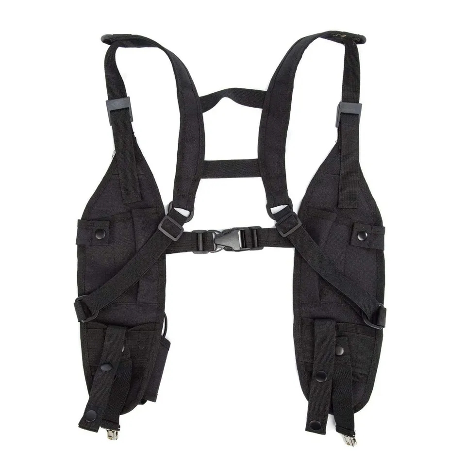 TINYATDouble Holster Chest Holder Vest Shoulder Rig