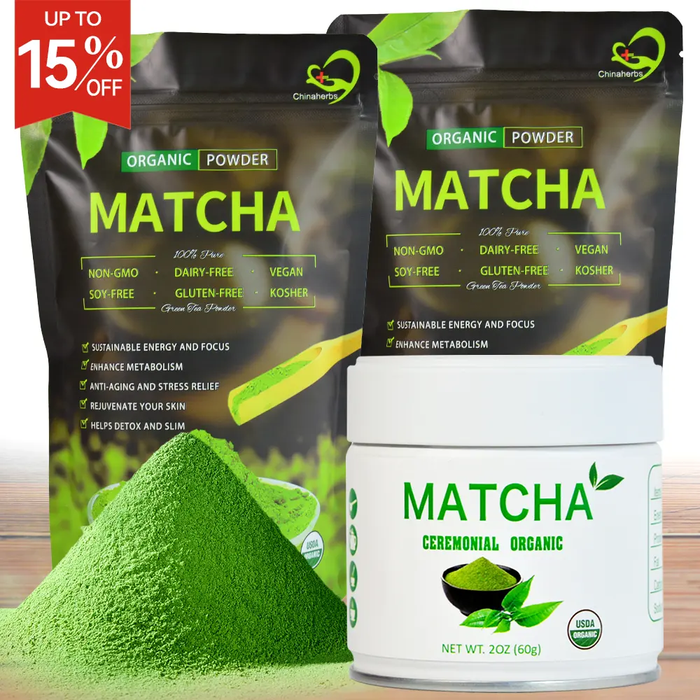 quality 100% Pure Matcha Powder Organic Matcha Green Tea Certified macha ceremonial grade tea macha