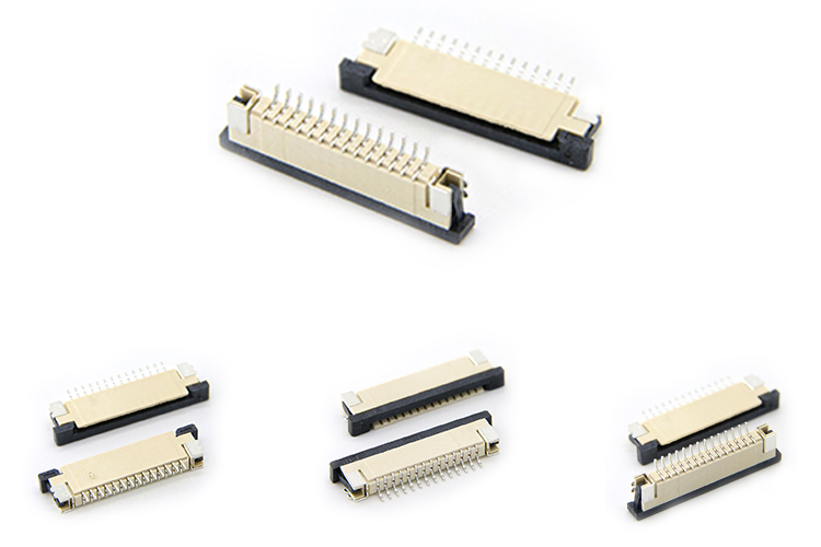 1.0 mm Pitch FFC FPC Connector 20Pin ZIF SMT Slide Lock Connector Fpc