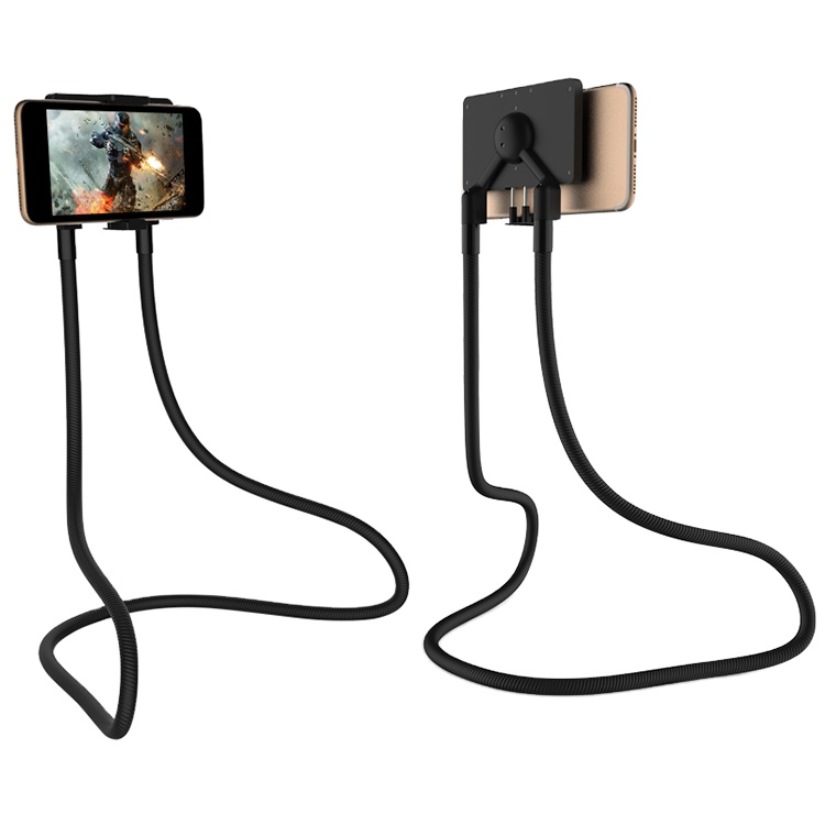 Wholesale High Quality Lazy Hanging adjustable flexible ABS Mobile Phone Neck hang Holder Stand for Car home