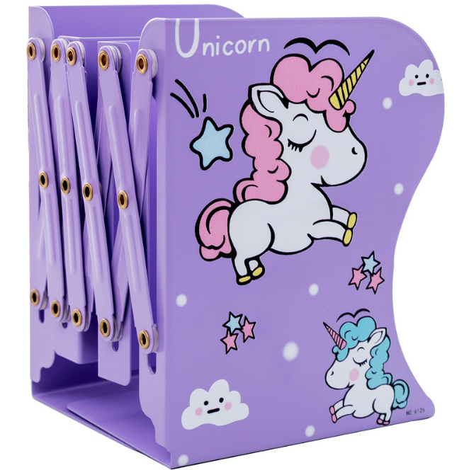 Hot selling Office Supplies 15*19 CM Contemporary Creative Metal Desk Kids Unicorn Unique Cute Bookends