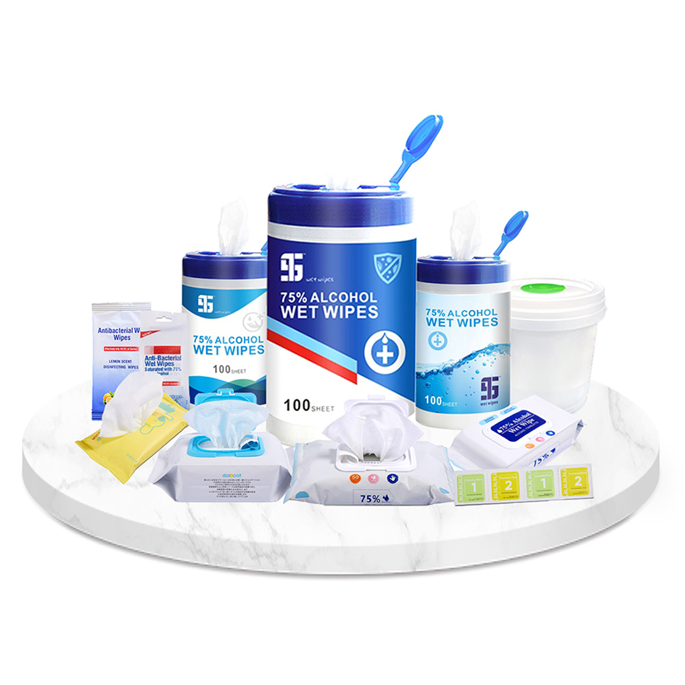 Wet Wipes Manufacturer Custom Wholesale Disposable Eco Organic Biodegradable Bamboo Fiber Cleaning Wet Wipe