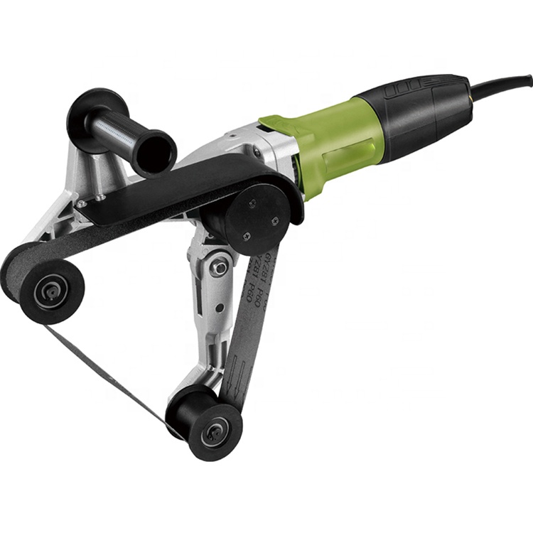 Hand-held Round Tube Polishing Machine Belt Polishing Machine Tube Belt Sander Polishing Machine 220v/110v 800w 180mm 2.4-9.1m/s