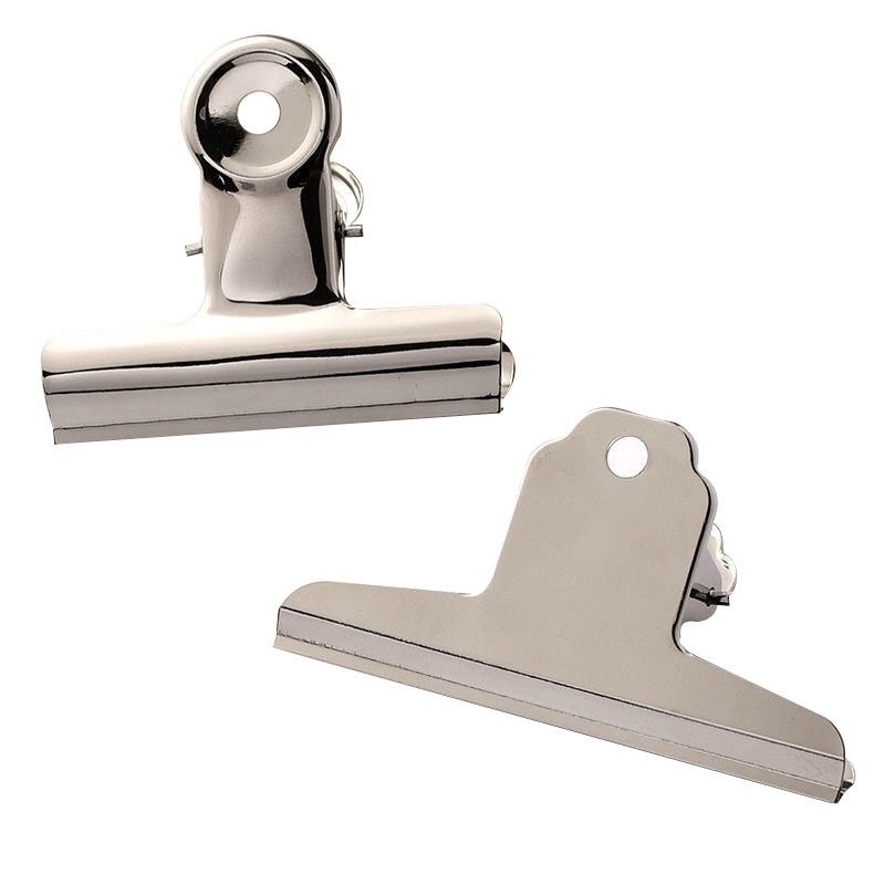 Stainless Steel Paper Clamp Heavy Duty Snack Clips Office and Kitchen Use Metal Hinge Clips Rustproof Metal Paper Clips