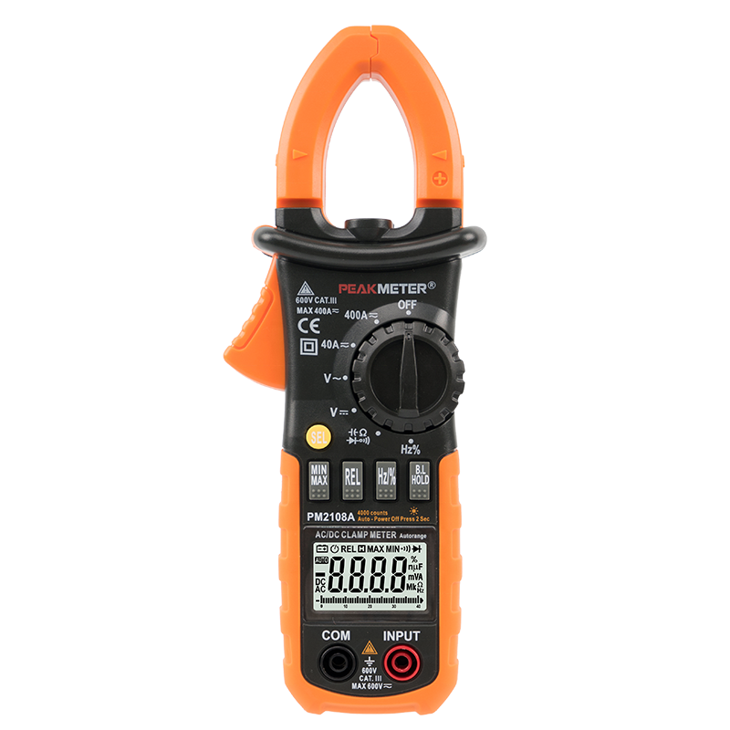 PM2108A / MS2108A 4000 отсчетов постоянного/переменного тока, гистограммный дисплей Токоизмерительные клещи, частота измерения утечки земли клещи