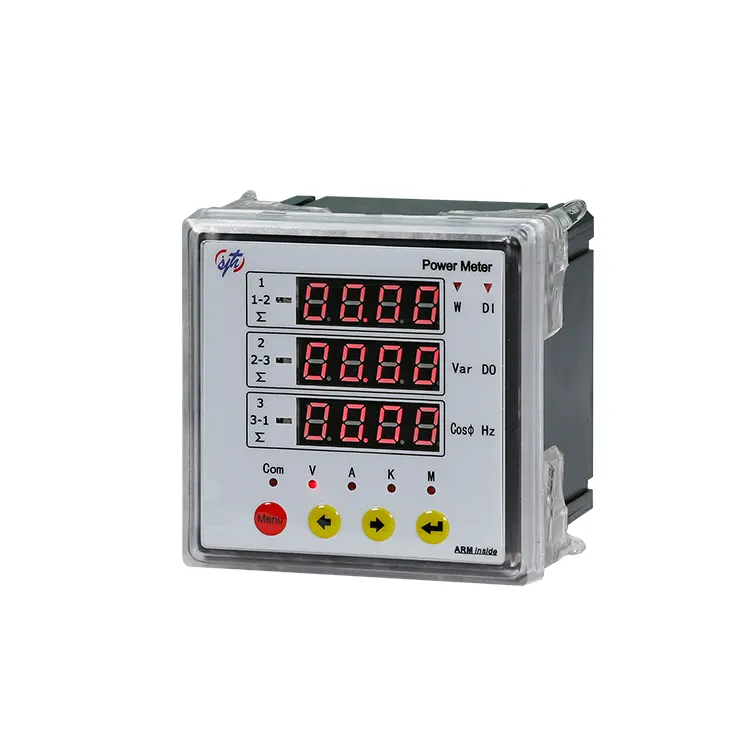 2021 Innovative Products 96*96mm Htew-9s1voltage Current Power Wattmeter Kwh Panel 3 Phase Energy Meter With RS485 LED
