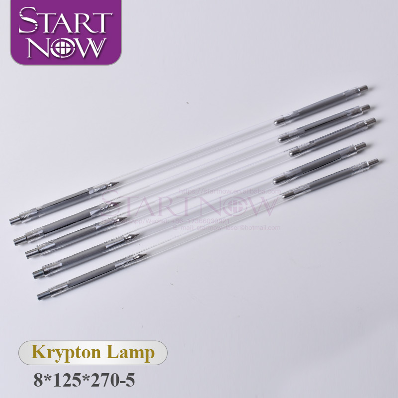 Лазерная криптоновая лампа Ke 8*125*270 для маркировочного оборудования, детали Nd YAG, запасные части для маркерной машины, лазерный аксессуар, криптоновая трубка