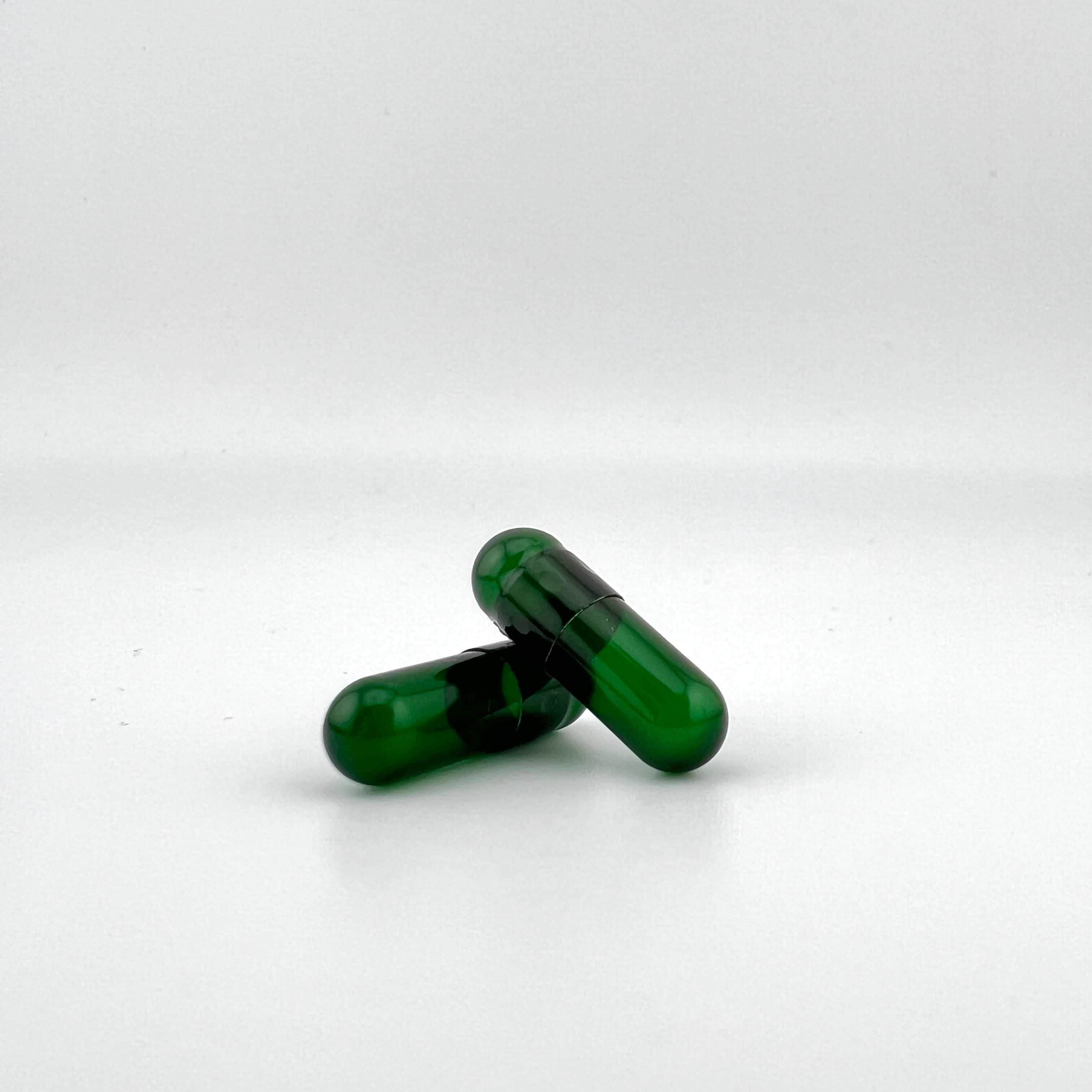 Veggie Empty Capsules Clear Green Capsules Empty Gelatin 00 & Transparent for Full-Automatic Capsule Machine