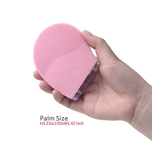 USB rechargeable sonic facial silicone cleansing brush