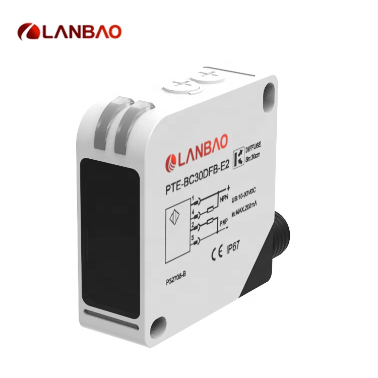 10-30VDC инфракрасный датчик парковки квадратной формы Lanbao diffuse refletion фотоэлектрический датчик